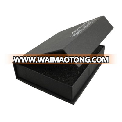 Hot Style Large Size Matte Black Coated Paper Gift Box with Lid