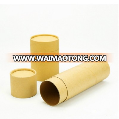 100% recycled custom packing strong kraft cardboard 30ml 50ml white brown black paper tube