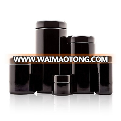 Popular 30g 50g 100g Dark Violet Glass Cosmetic Jar For Lotion Cream