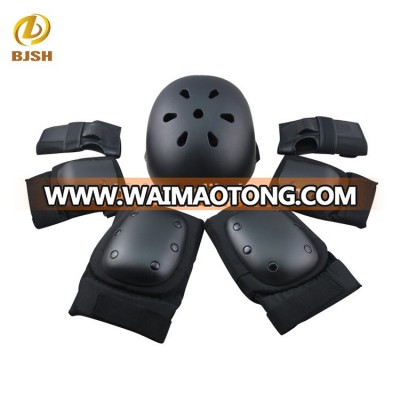 Hebei Black Adult Roller Skating Set with helmet/wrist support/knee support