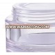 Cosmetic container double wall round acrylic day cream jar